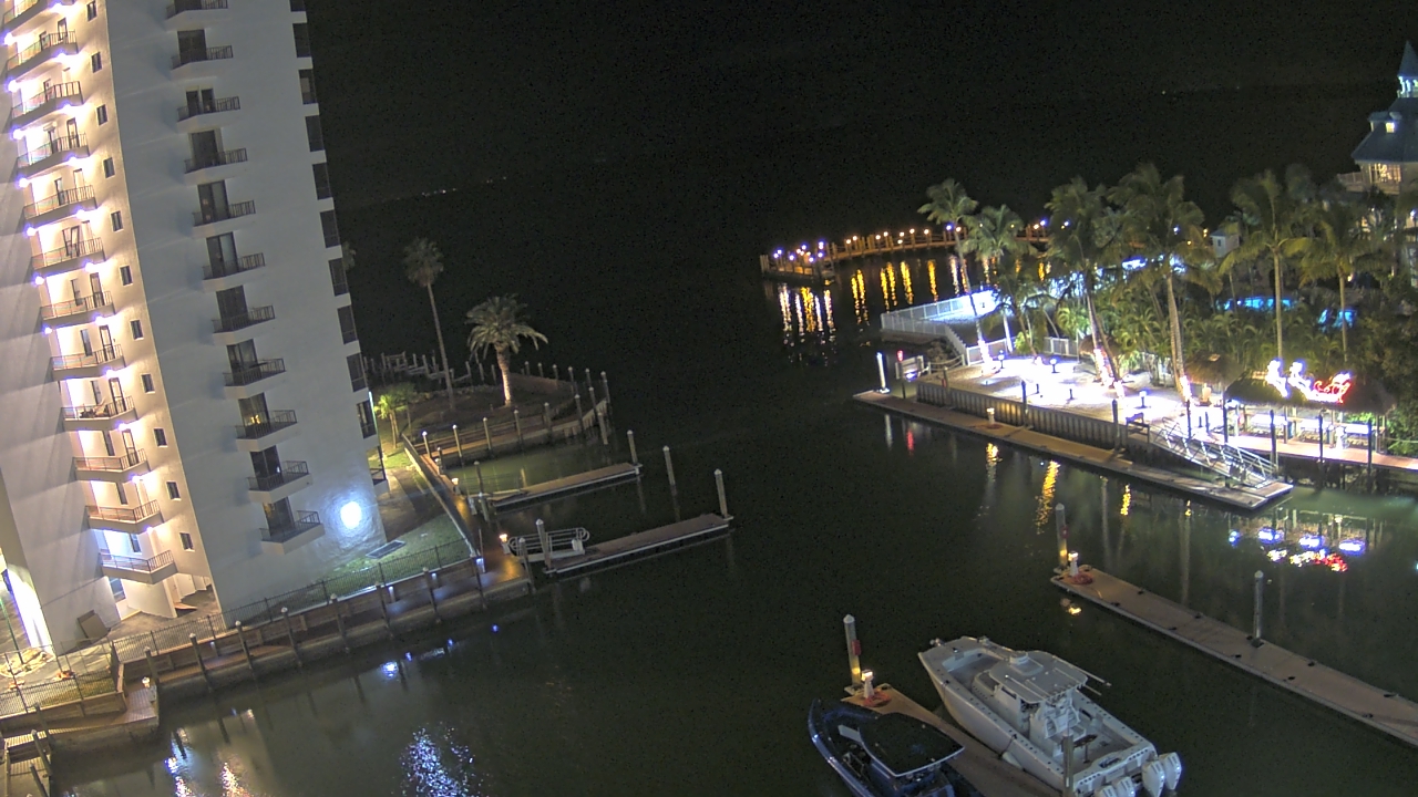 Thumbnail for current weather camera view from Sanibel Harbour Yacht Club in Punta Rassa, Florida