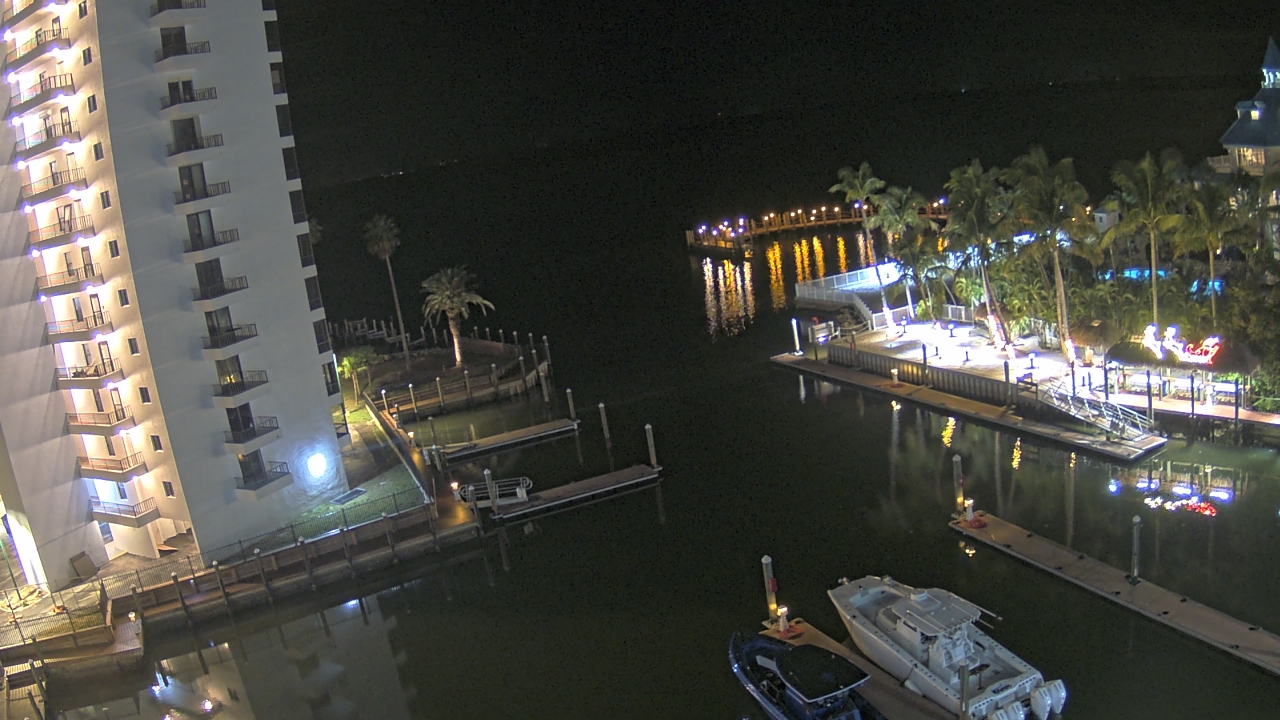 Thumbnail for current weather camera view from Sanibel Harbour Yacht Club in Punta Rassa, Florida