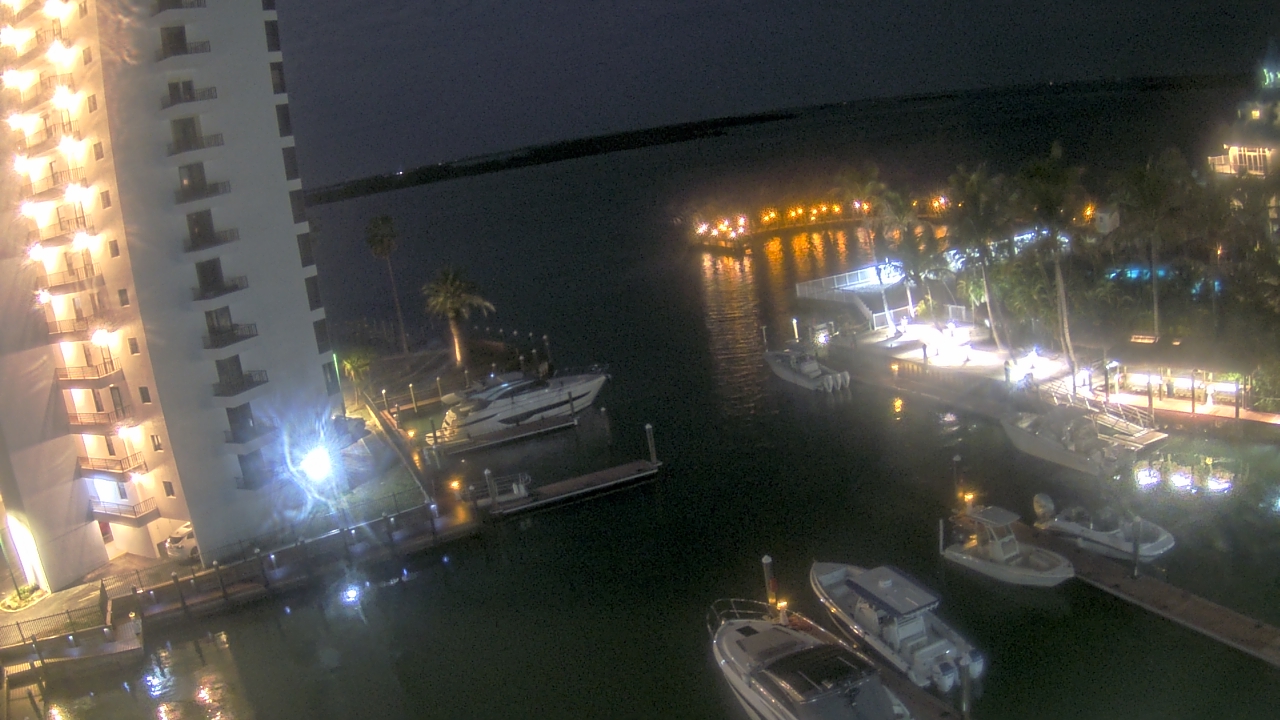 Thumbnail for current weather camera view from Sanibel Harbour Yacht Club in Punta Rassa, Florida