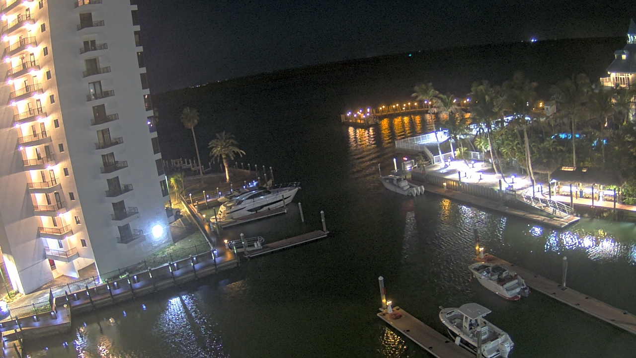 Thumbnail for current weather camera view from Sanibel Harbour Yacht Club in Punta Rassa, Florida