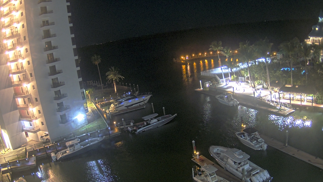 Thumbnail for current weather camera view from Sanibel Harbour Yacht Club in Punta Rassa, Florida