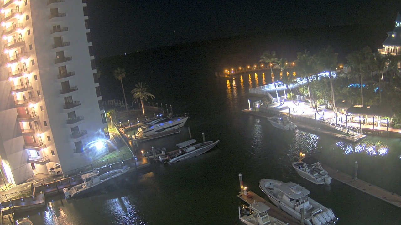 Thumbnail for current weather camera view from Sanibel Harbour Yacht Club in Punta Rassa, Florida