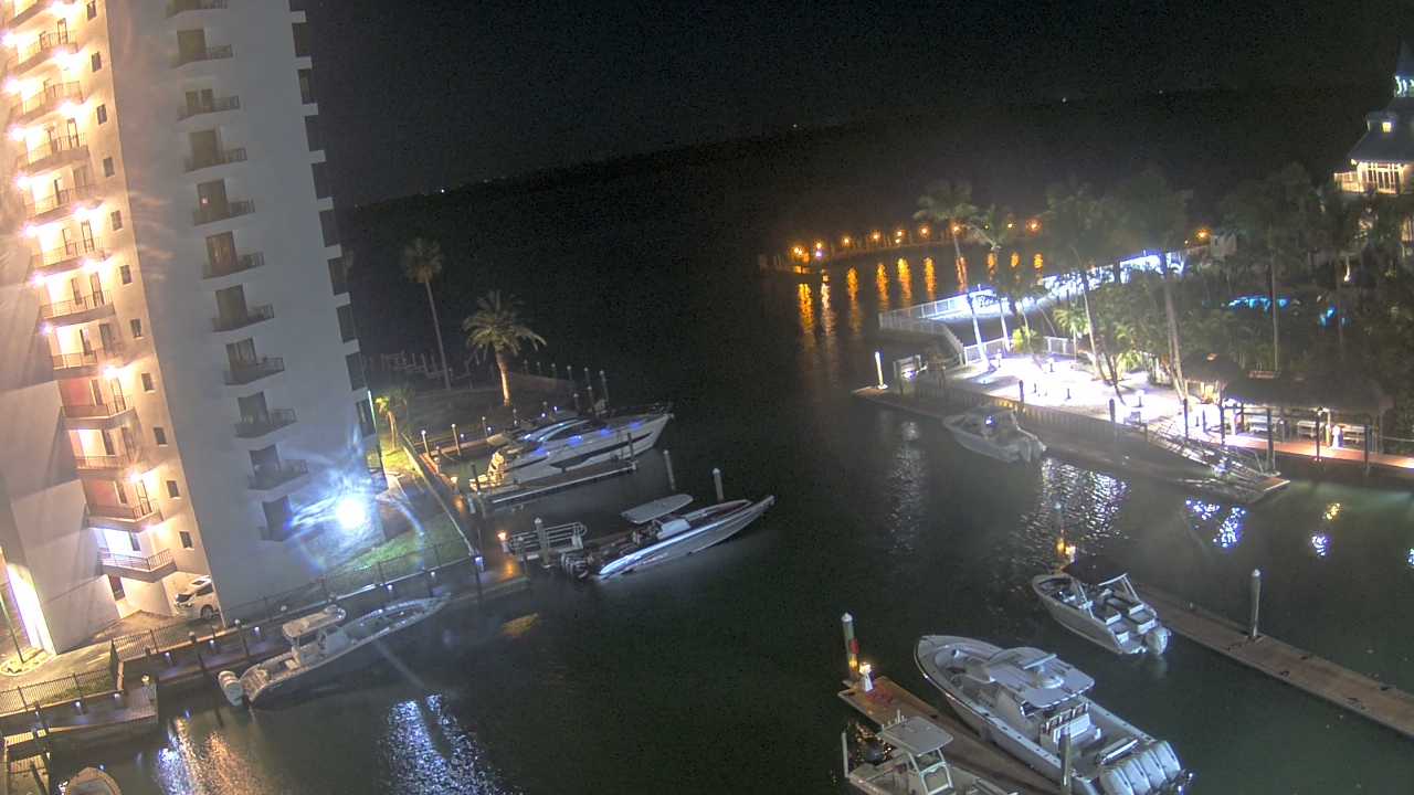 Thumbnail for current weather camera view from Sanibel Harbour Yacht Club in Punta Rassa, Florida