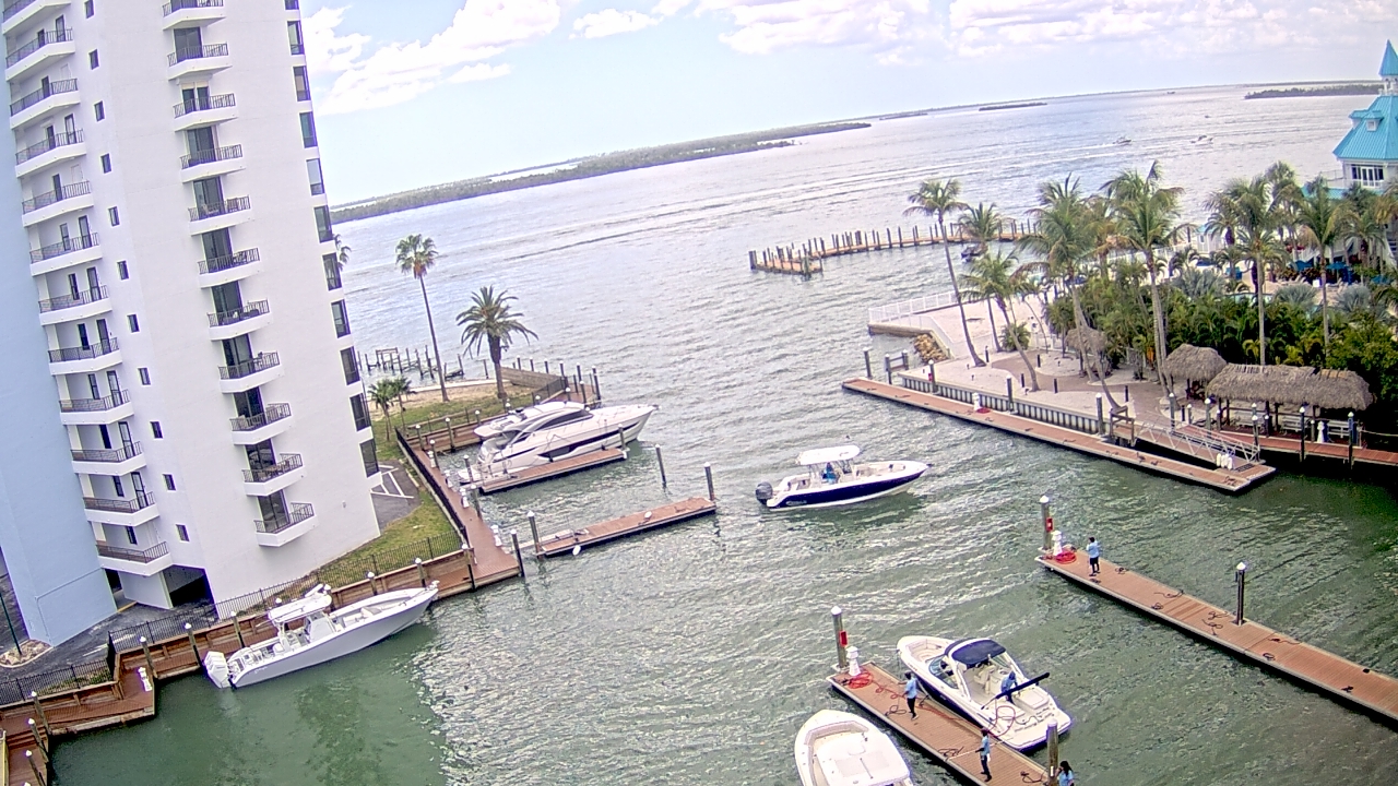 Thumbnail for current weather camera view from Sanibel Harbour Yacht Club in Punta Rassa, Florida