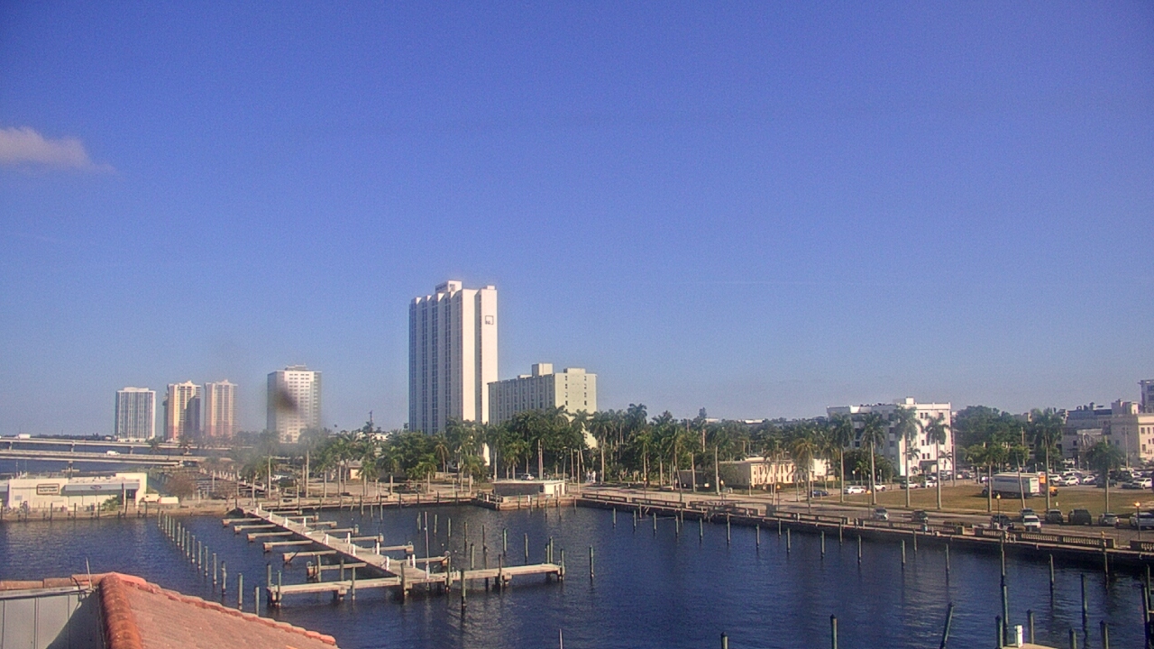 Thumbnail for current weather camera view from River District in Fort Myers, Florida