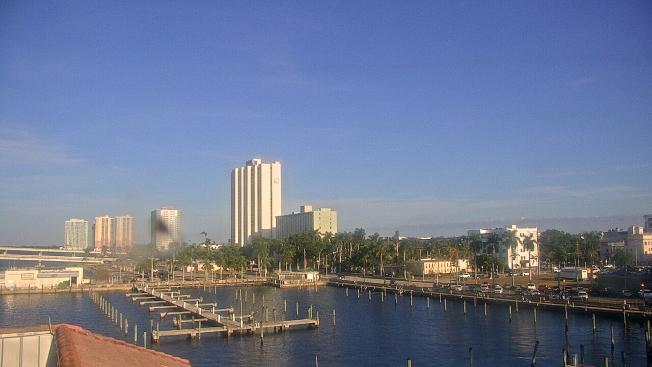 Thumbnail for current weather camera view from River District in Fort Myers, Florida