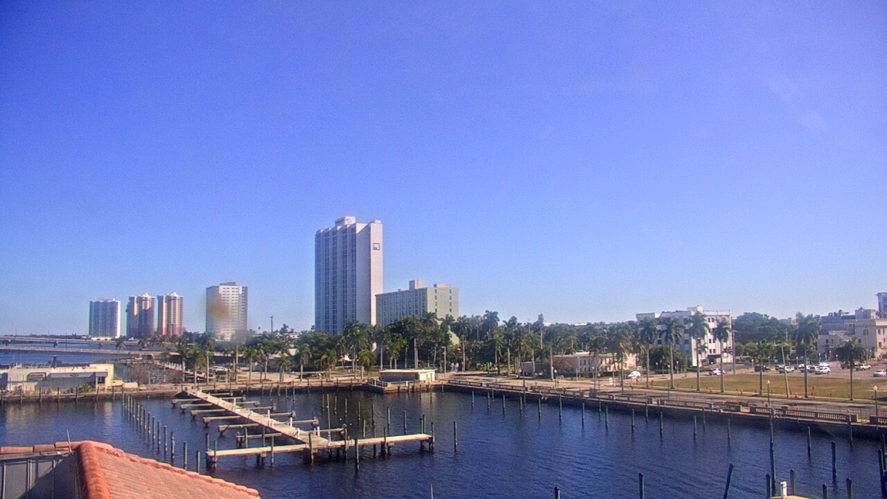 Thumbnail for current weather camera view from River District in Fort Myers, Florida