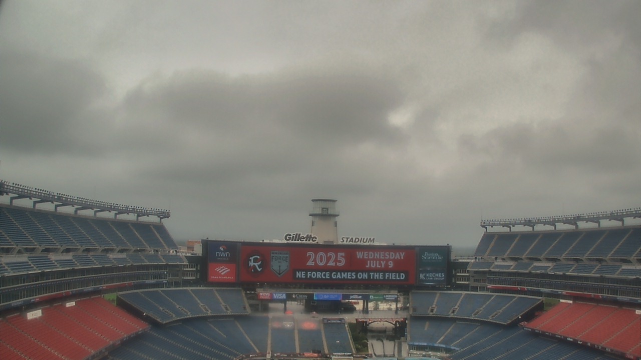 Thumbnail for current weather camera view from Gillette Stadium in Foxborough, Massachusetts