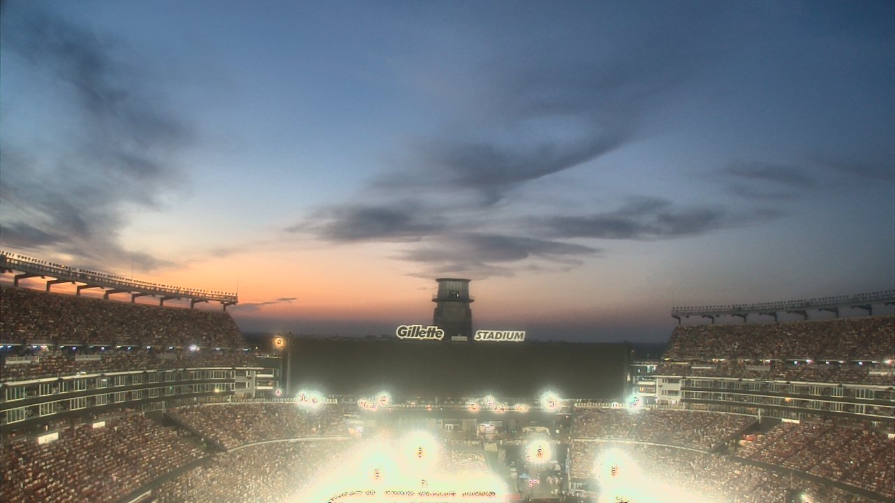 Thumbnail for current weather camera view from Gillette Stadium in Foxborough, Massachusetts