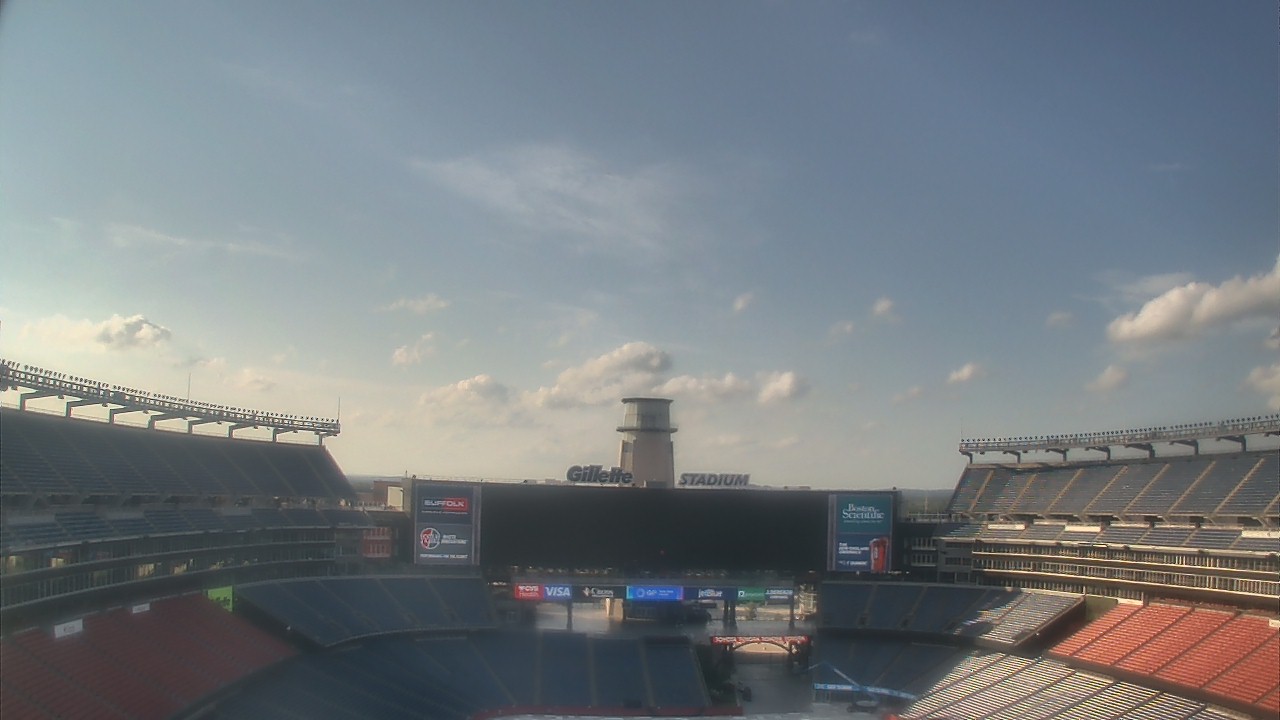 Thumbnail for current weather camera view from Gillette Stadium in Foxborough, Massachusetts