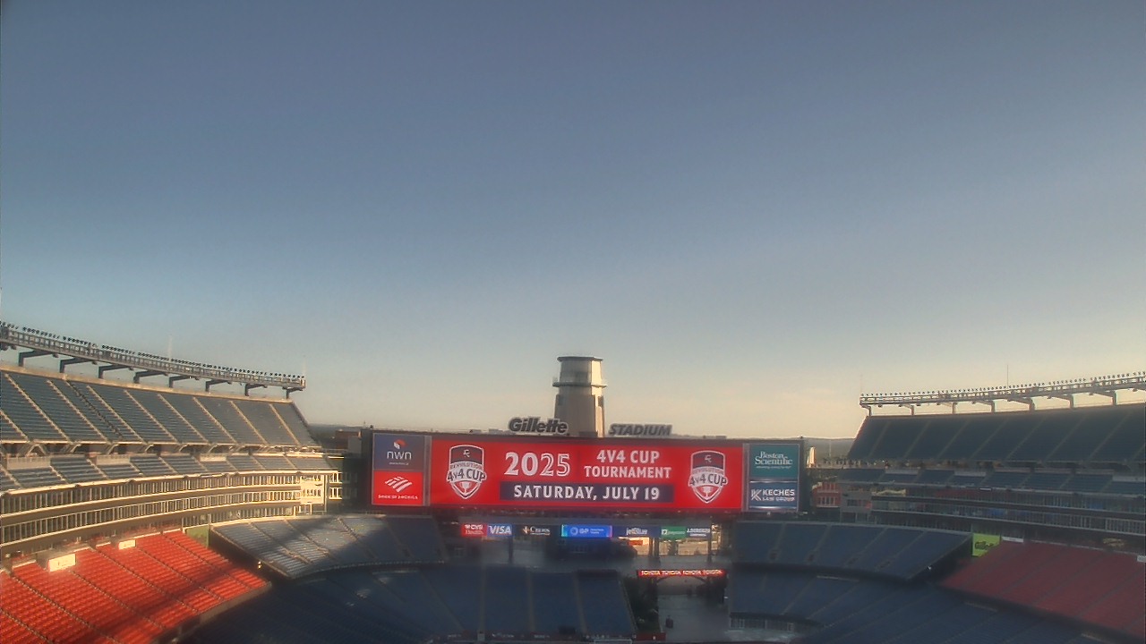 Thumbnail for current weather camera view from Gillette Stadium in Foxborough, Massachusetts