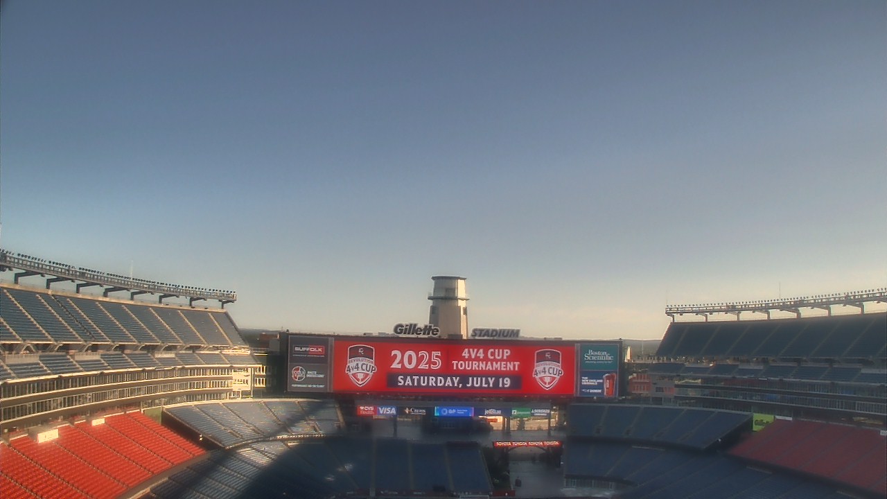 Thumbnail for current weather camera view from Gillette Stadium in Foxborough, Massachusetts