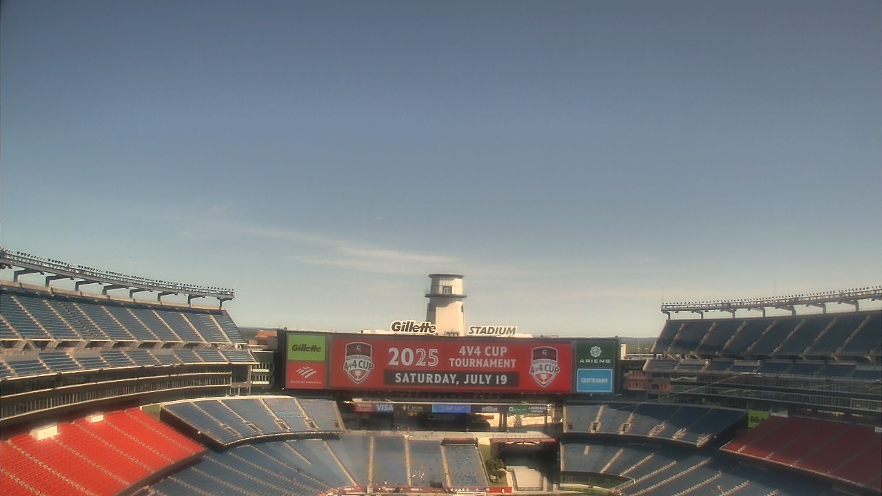 Thumbnail for current weather camera view from Gillette Stadium in Foxborough, Massachusetts
