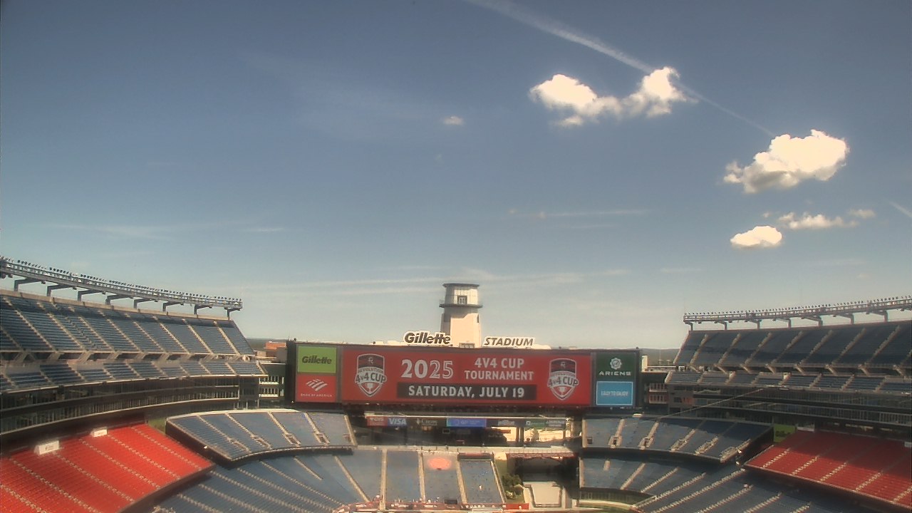 Thumbnail for current weather camera view from Gillette Stadium in Foxborough, Massachusetts
