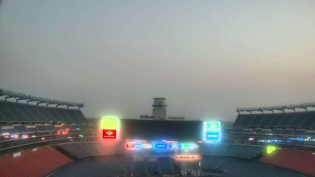 Thumbnail for current weather camera view from Gillette Stadium in Foxborough, Massachusetts