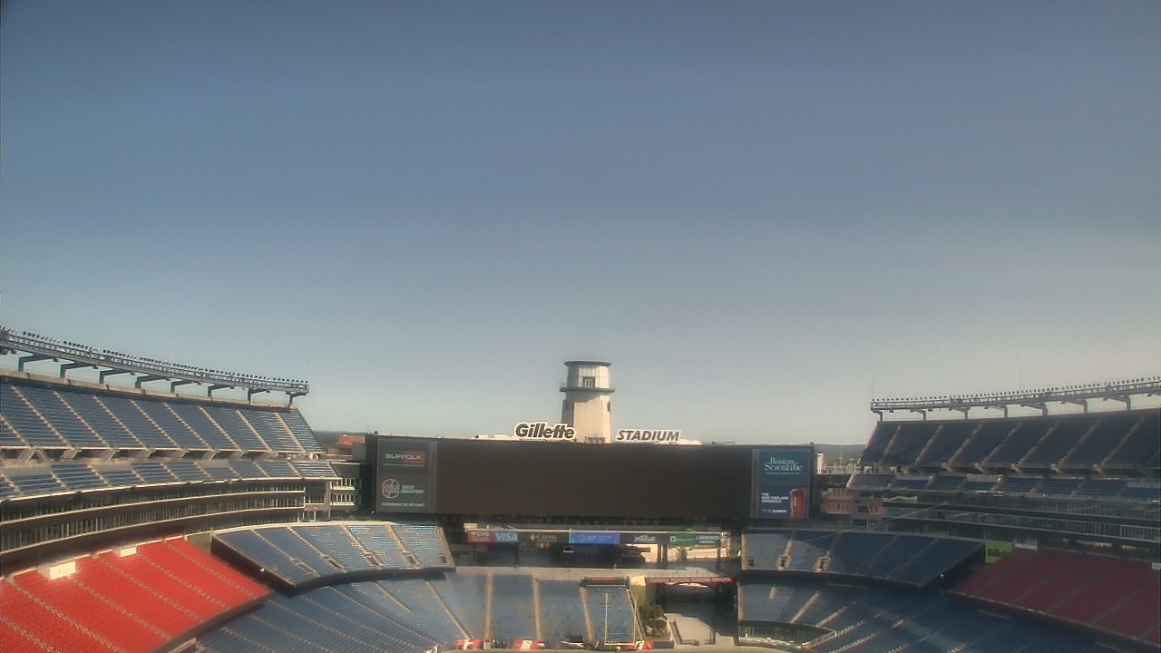 Thumbnail for current weather camera view from Gillette Stadium in Foxborough, Massachusetts