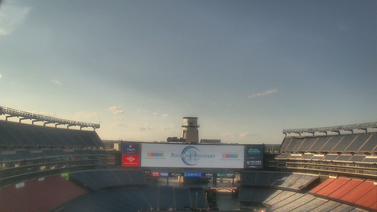 Thumbnail for current weather camera view from Gillette Stadium in Foxborough, Massachusetts