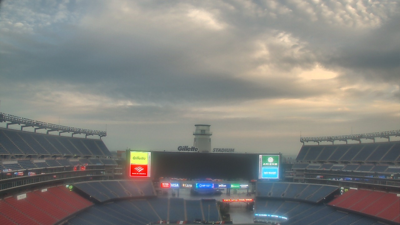 Thumbnail for current weather camera view from Gillette Stadium in Foxborough, Massachusetts