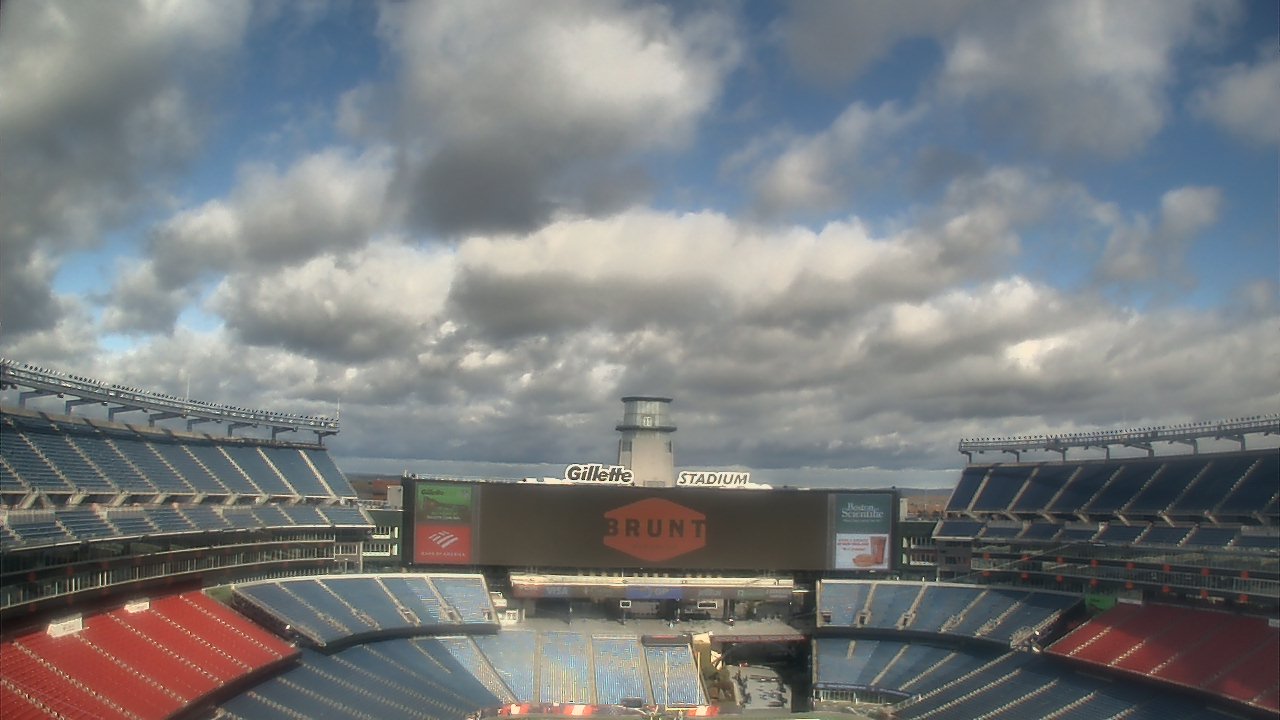 Thumbnail for current weather camera view from Gillette Stadium in Foxborough, Massachusetts