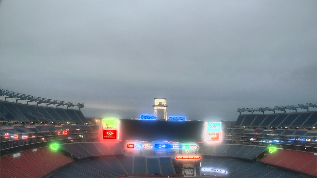 Thumbnail for current weather camera view from Gillette Stadium in Foxborough, Massachusetts