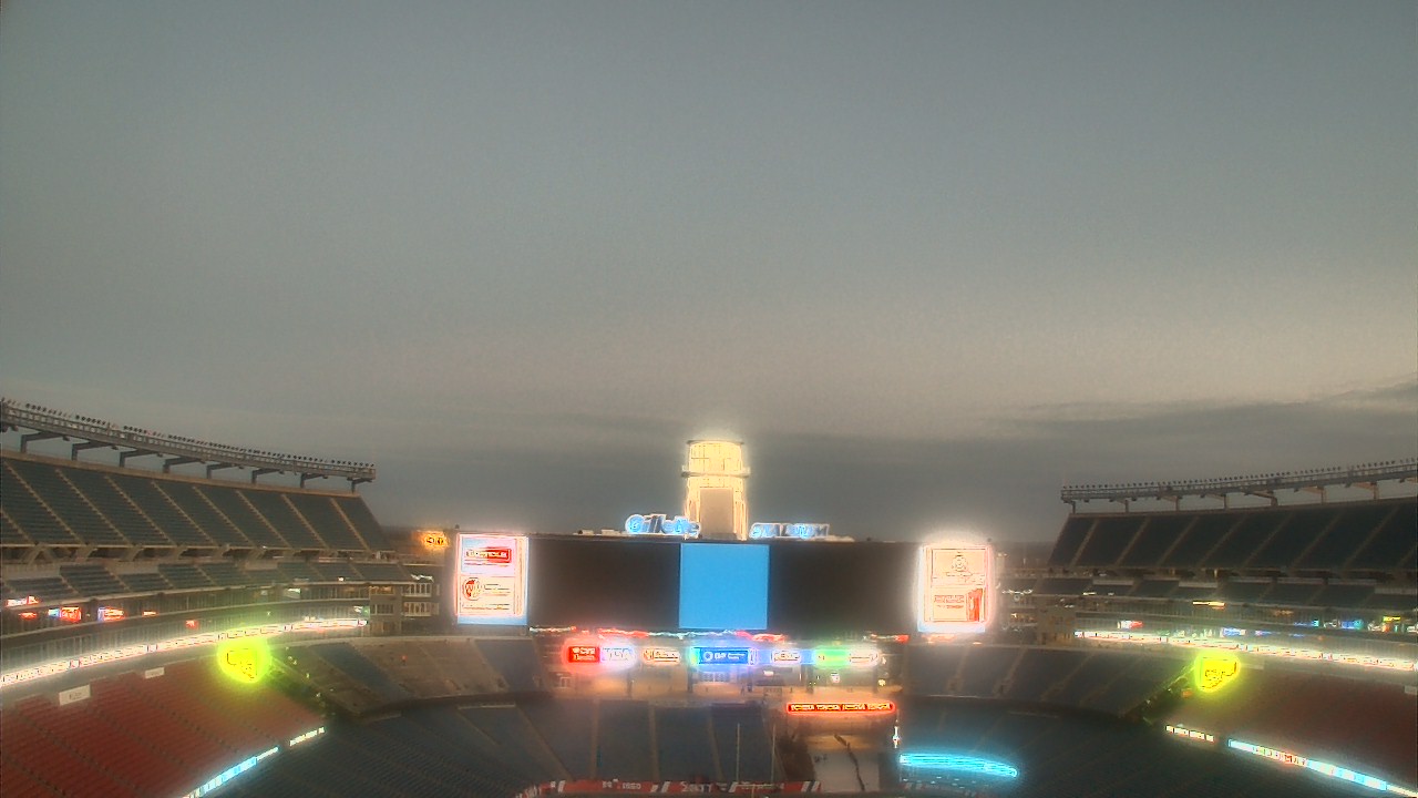Thumbnail for current weather camera view from Gillette Stadium in Foxborough, Massachusetts