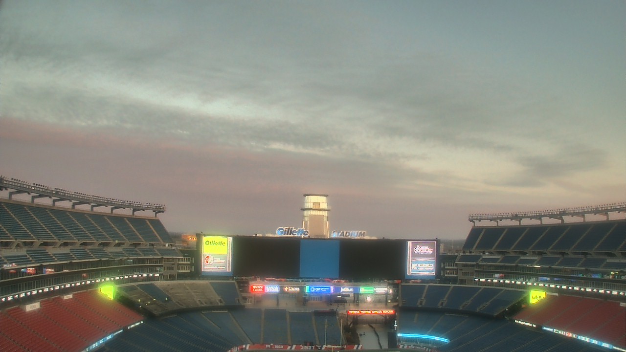 Thumbnail for current weather camera view from Gillette Stadium in Foxborough, Massachusetts