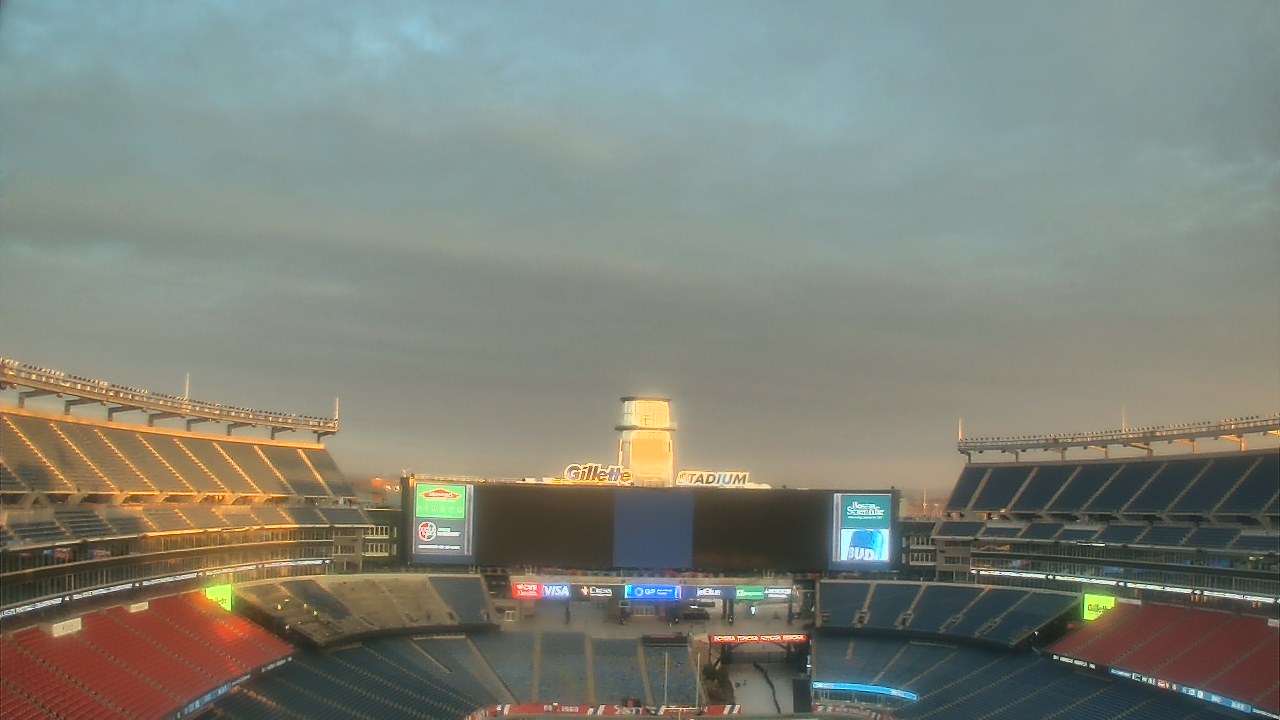 Thumbnail for current weather camera view from Gillette Stadium in Foxborough, Massachusetts