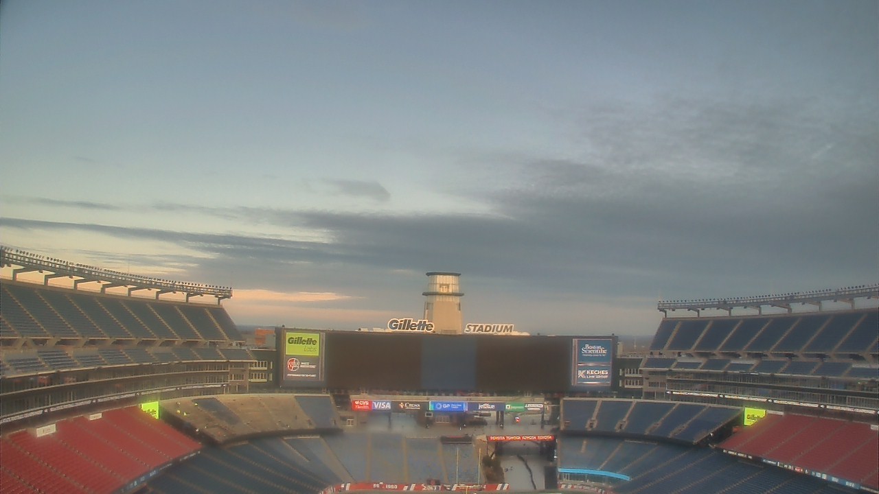 Thumbnail for current weather camera view from Gillette Stadium in Foxborough, Massachusetts