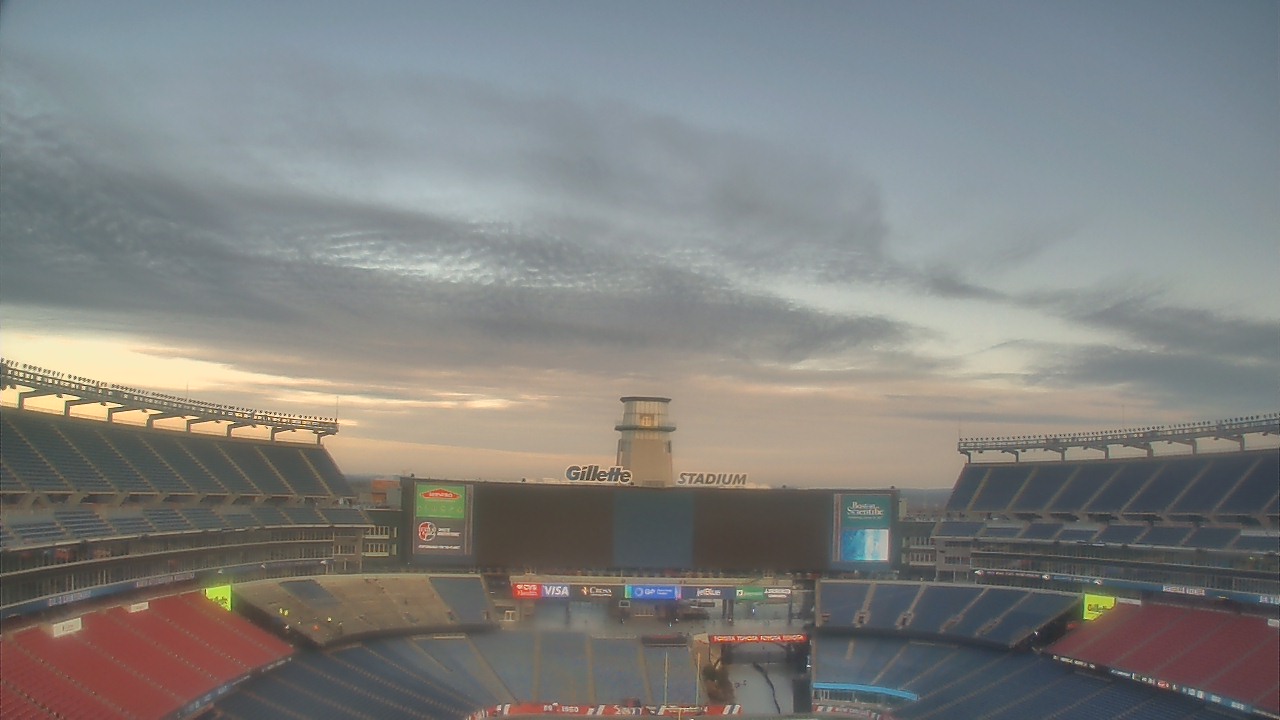 Thumbnail for current weather camera view from Gillette Stadium in Foxborough, Massachusetts