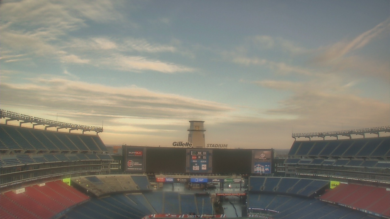 Thumbnail for current weather camera view from Gillette Stadium in Foxborough, Massachusetts