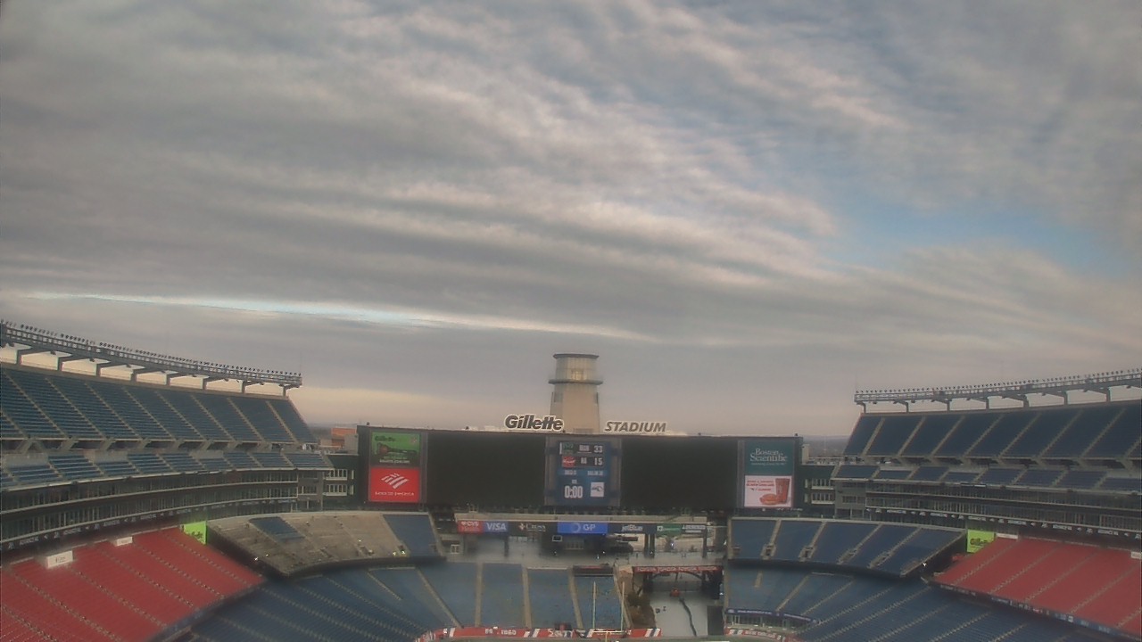 Thumbnail for current weather camera view from Gillette Stadium in Foxborough, Massachusetts
