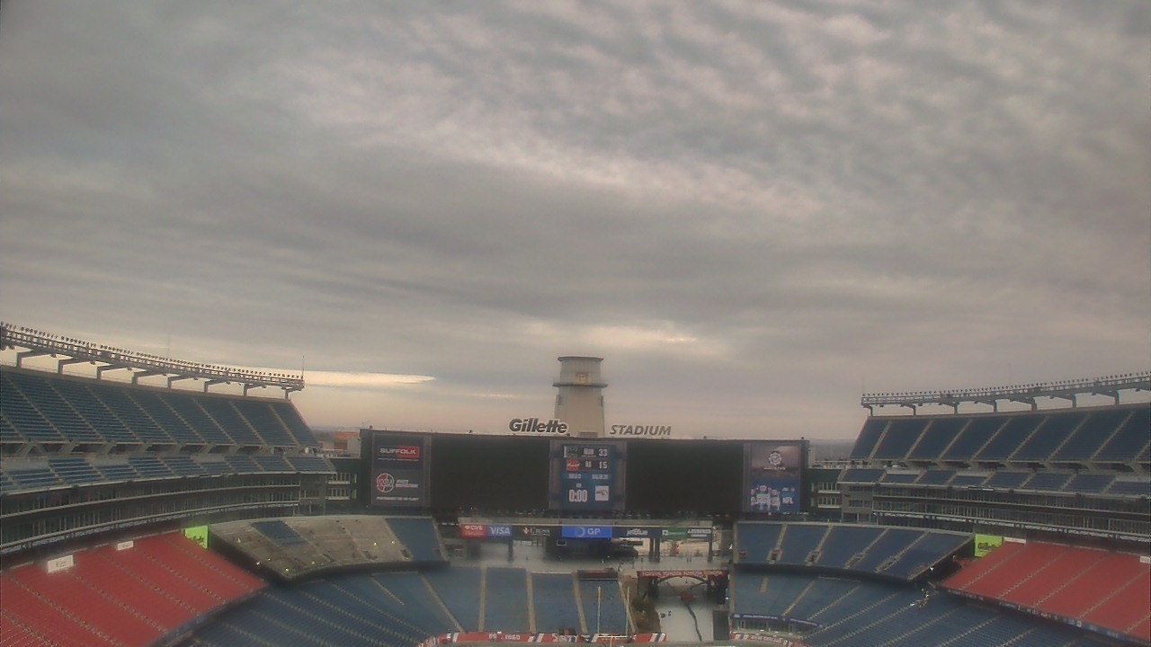 Thumbnail for current weather camera view from Gillette Stadium in Foxborough, Massachusetts