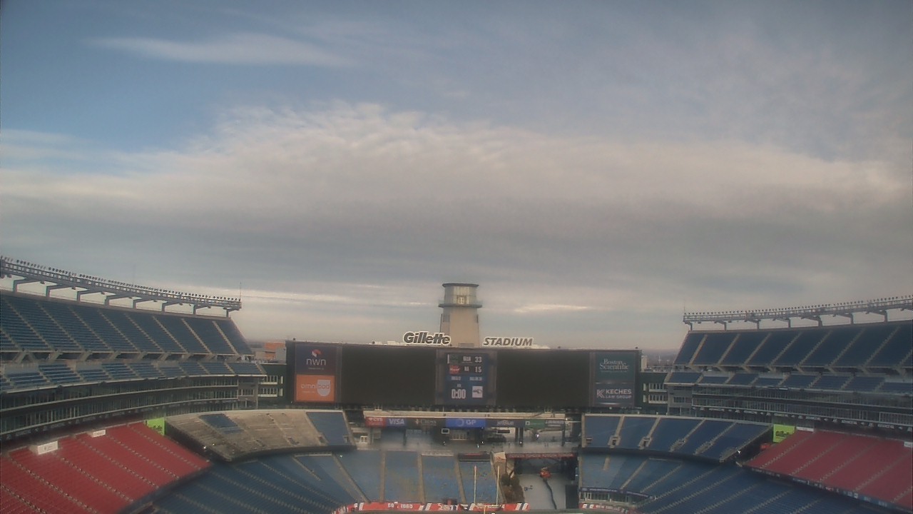 Thumbnail for current weather camera view from Gillette Stadium in Foxborough, Massachusetts