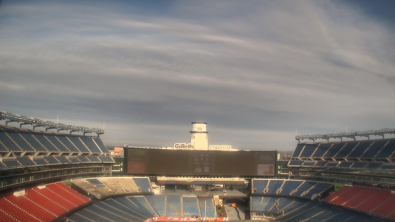 Thumbnail for current weather camera view from Gillette Stadium in Foxborough, Massachusetts