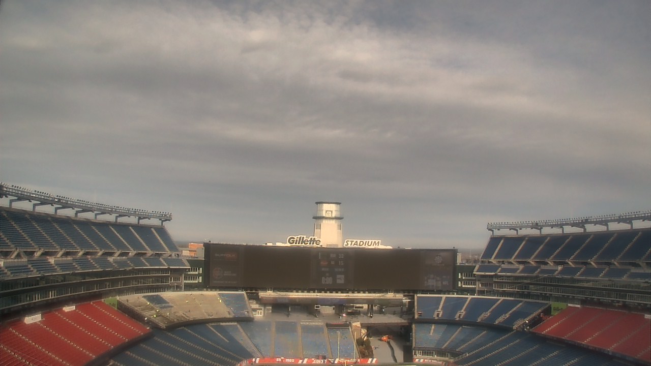 Thumbnail for current weather camera view from Gillette Stadium in Foxborough, Massachusetts