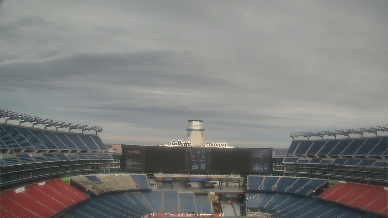 Thumbnail for current weather camera view from Gillette Stadium in Foxborough, Massachusetts