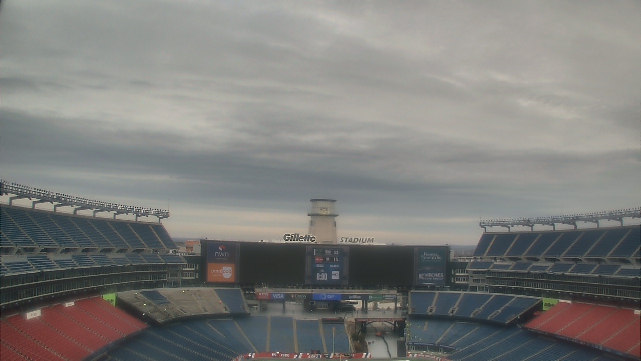Thumbnail for current weather camera view from Gillette Stadium in Foxborough, Massachusetts