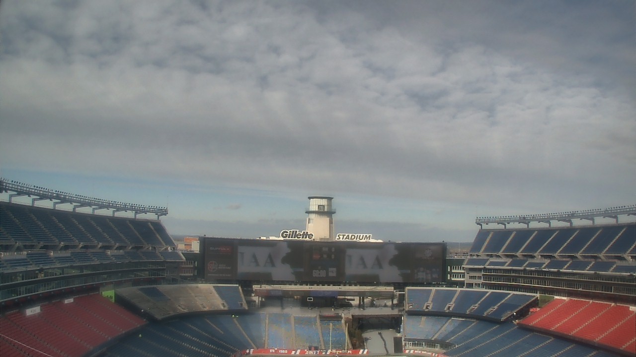 Thumbnail for current weather camera view from Gillette Stadium in Foxborough, Massachusetts