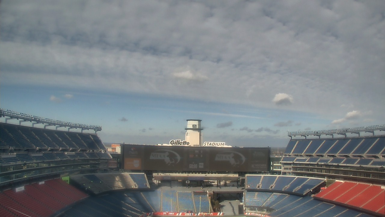 Thumbnail for current weather camera view from Gillette Stadium in Foxborough, Massachusetts