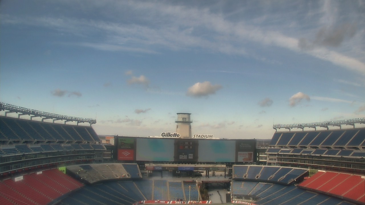 Thumbnail for current weather camera view from Gillette Stadium in Foxborough, Massachusetts