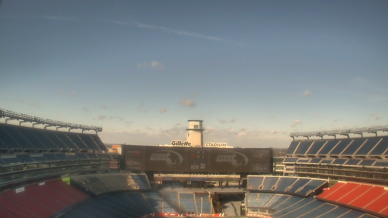 Thumbnail for current weather camera view from Gillette Stadium in Foxborough, Massachusetts
