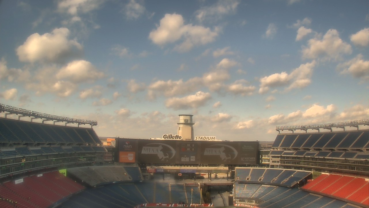 Thumbnail for current weather camera view from Gillette Stadium in Foxborough, Massachusetts