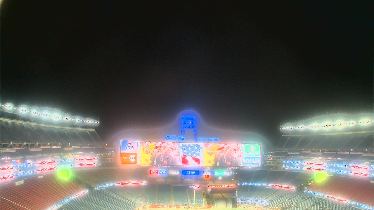 Thumbnail for current weather camera view from Gillette Stadium in Foxborough, Massachusetts