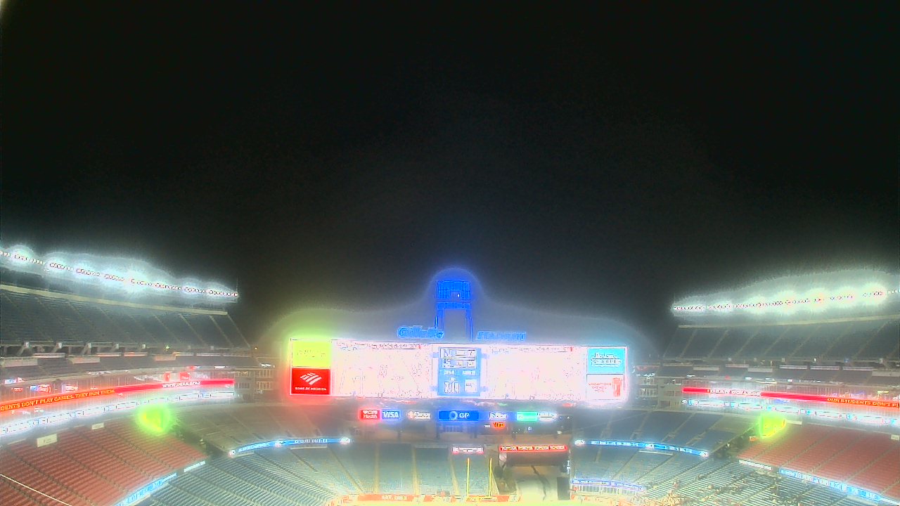 Thumbnail for current weather camera view from Gillette Stadium in Foxborough, Massachusetts