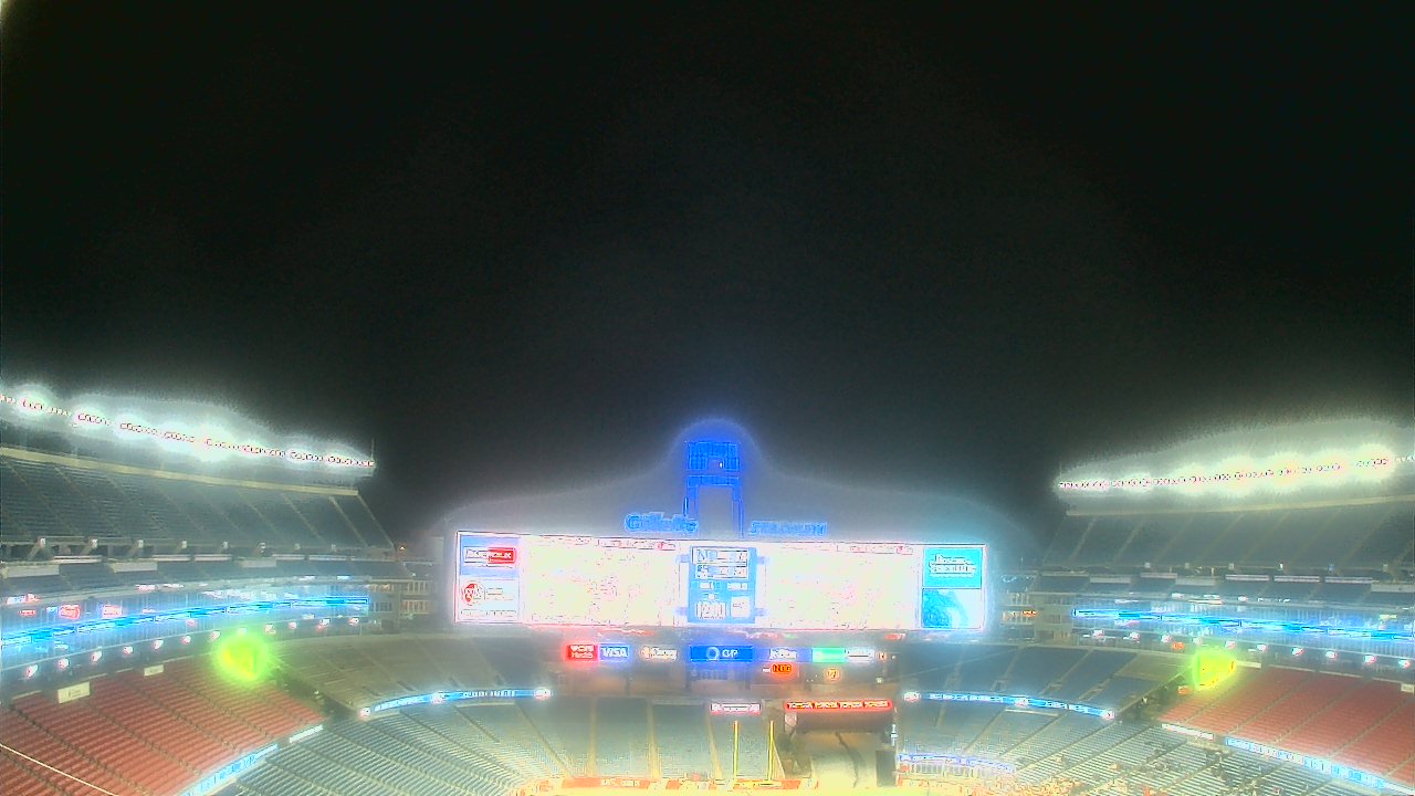 Thumbnail for current weather camera view from Gillette Stadium in Foxborough, Massachusetts