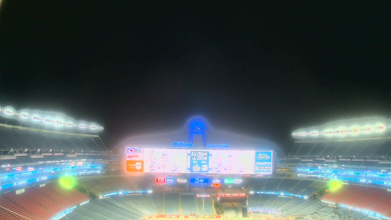 Thumbnail for current weather camera view from Gillette Stadium in Foxborough, Massachusetts