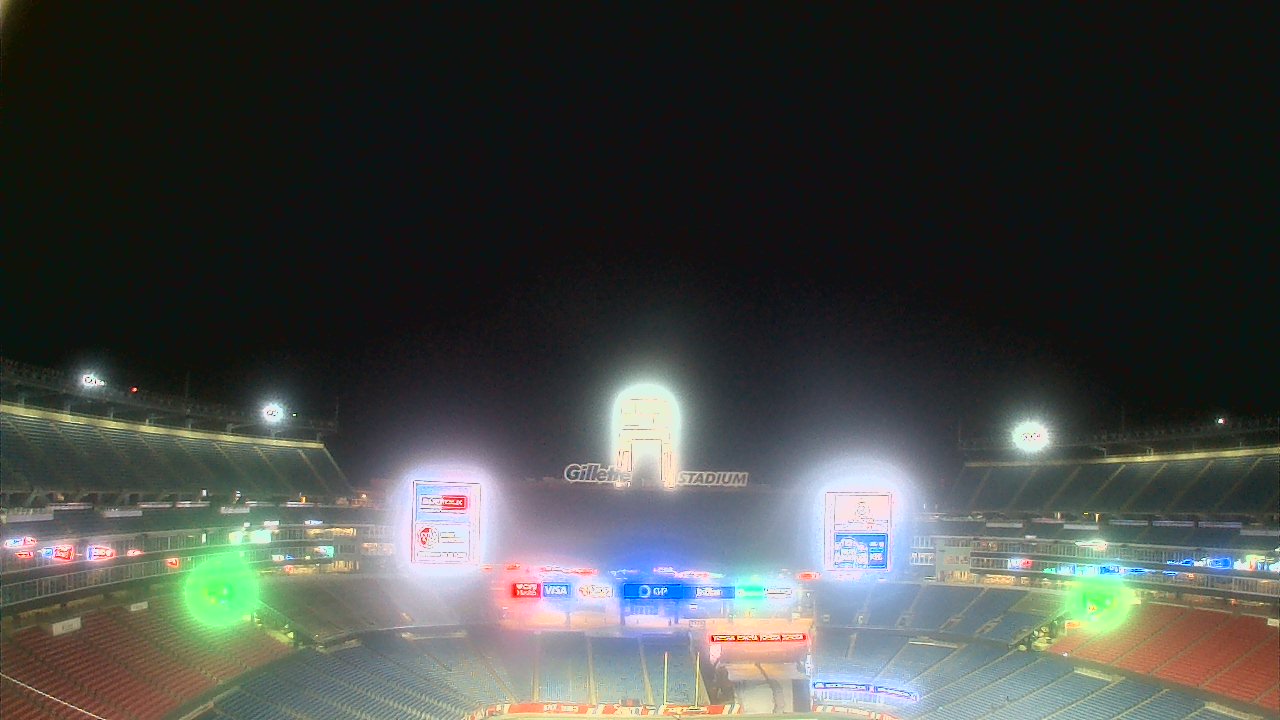 Thumbnail for current weather camera view from Gillette Stadium in Foxborough, Massachusetts