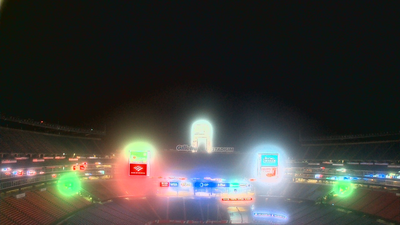 Thumbnail for current weather camera view from Gillette Stadium in Foxborough, Massachusetts