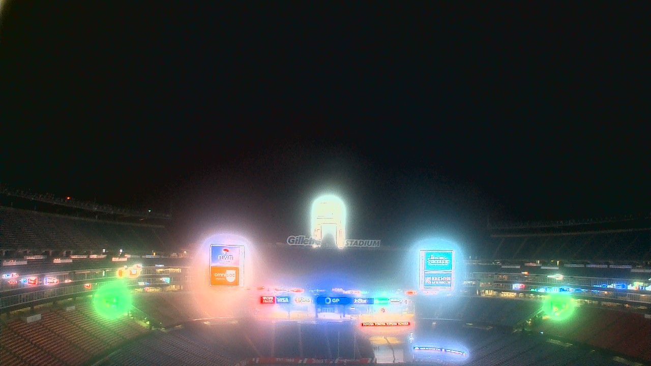 Thumbnail for current weather camera view from Gillette Stadium in Foxborough, Massachusetts