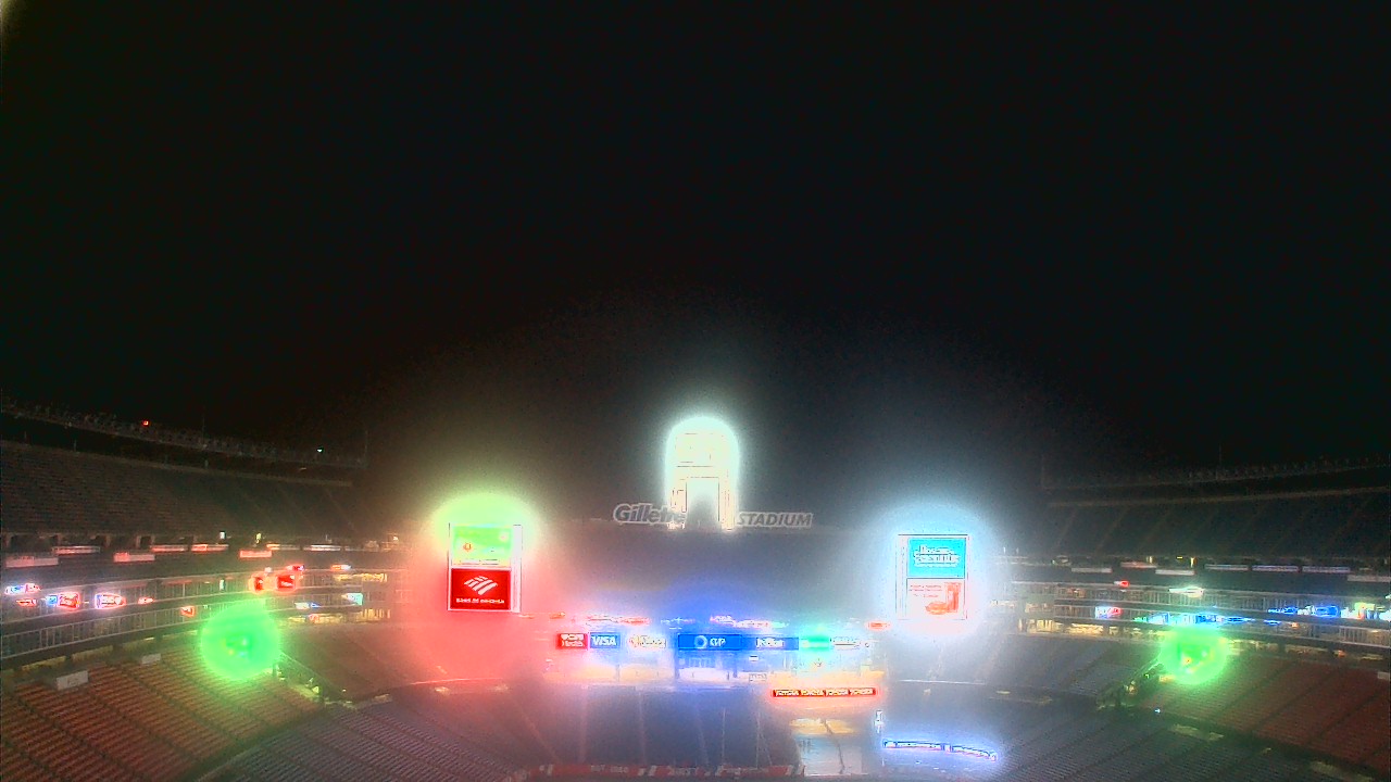 Thumbnail for current weather camera view from Gillette Stadium in Foxborough, Massachusetts